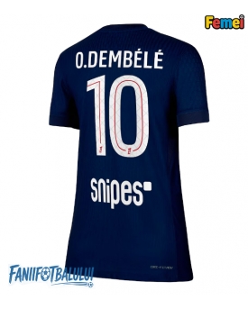 Paris Saint-Germain Ousmane Dembele #10 Tricou Fotbal Replică 2025-26 Femei Acasa